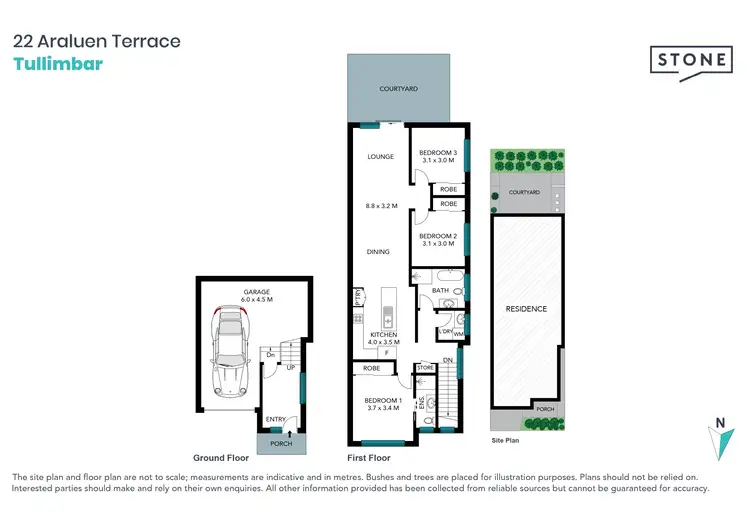 Floorplan of Homely semi-detached listing, 22 Araluen Terrace, Tullimbar NSW 2527