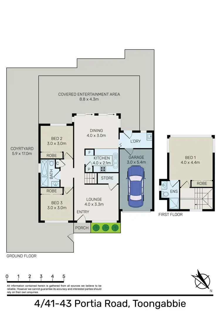Floorplan of Homely townhouse listing, 4/41-43 Portia Road, Toongabbie NSW 2146