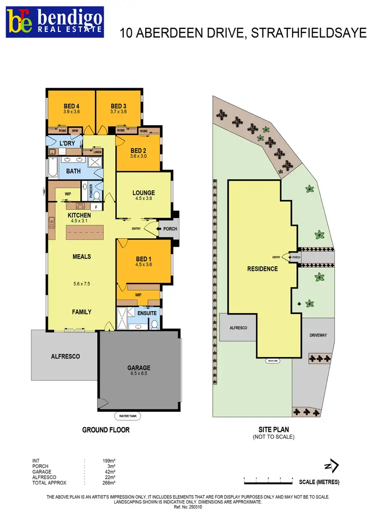 Floorplan of Homely house listing, 10 Aberdeen Drive, Junortoun VIC 3551