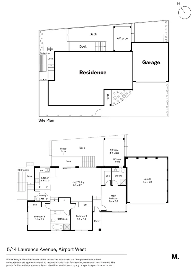 Floorplan of Homely villa listing, 5/14 Laurence Avenue, Airport West VIC 3042