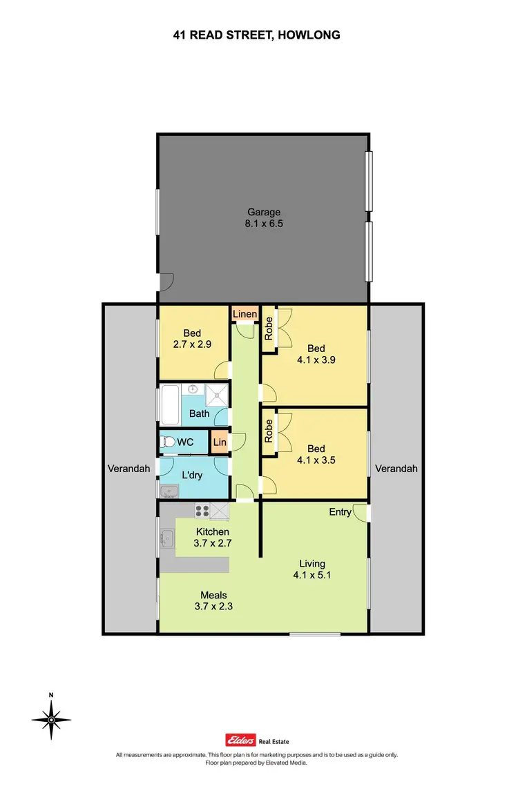 Floorplan of Homely house listing, 41 Read Street, Howlong NSW 2643