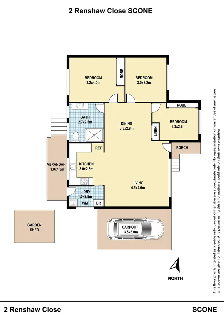 Floorplan of Homely villa listing, 2 Renshaw Close, Scone NSW 2337