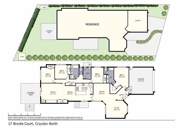 Floorplan of Homely house listing, 17 Bronte Court, Croydon North VIC 3136