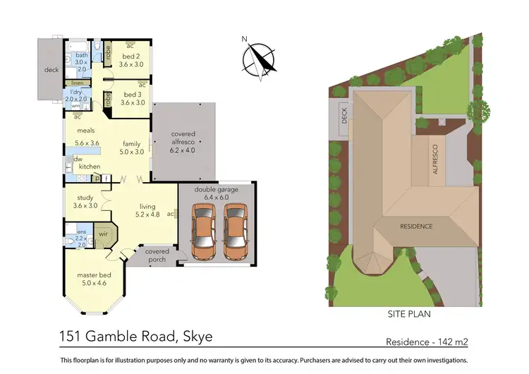 Floorplan of Homely house listing, 151 Gamble Road, Skye VIC 3977