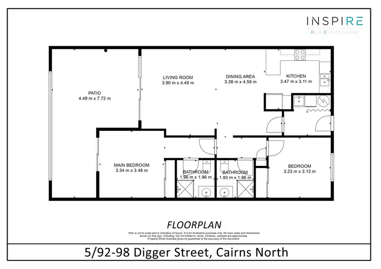 Floorplan of Homely unit listing, 5/92-98 Digger Street, Cairns North QLD 4870