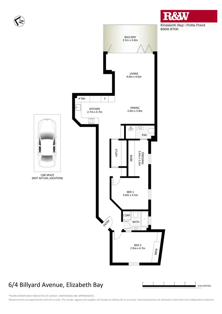 Floorplan of Homely apartment listing, 6/4 Billyard Avenue, Elizabeth Bay NSW 2011