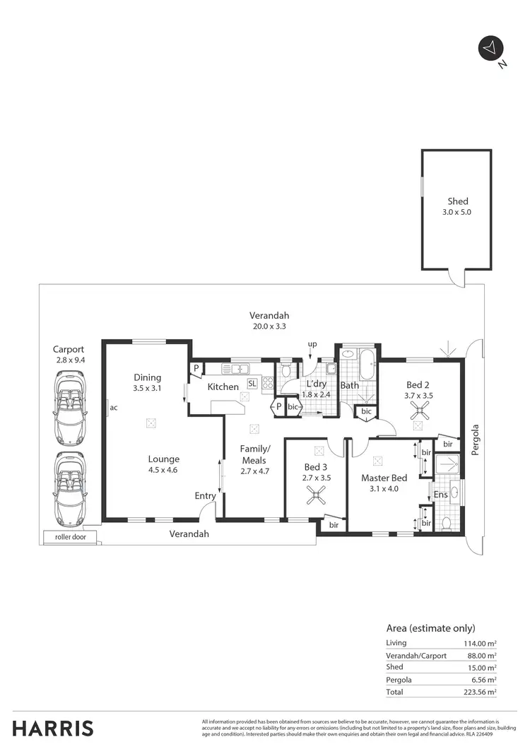 Floorplan of Homely house listing, 16 Victor Place, Hillbank SA 5112