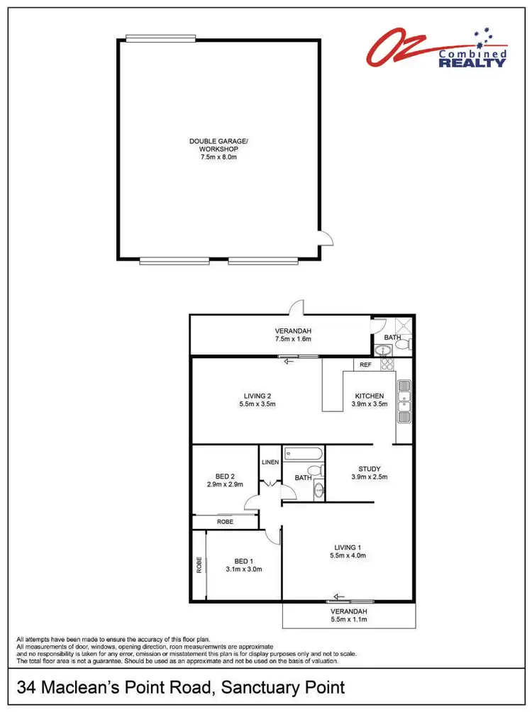Floorplan of Homely house listing, 34 Macleans Point Road, Sanctuary Point NSW 2540
