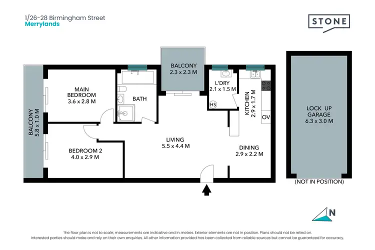 Floorplan of Homely apartment listing, 1/26 Birmingham Street, Merrylands NSW 2160