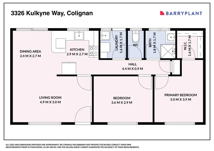 Floorplan of Homely rural property listing, 3326 Kulkyne Way, Colignan VIC 3494