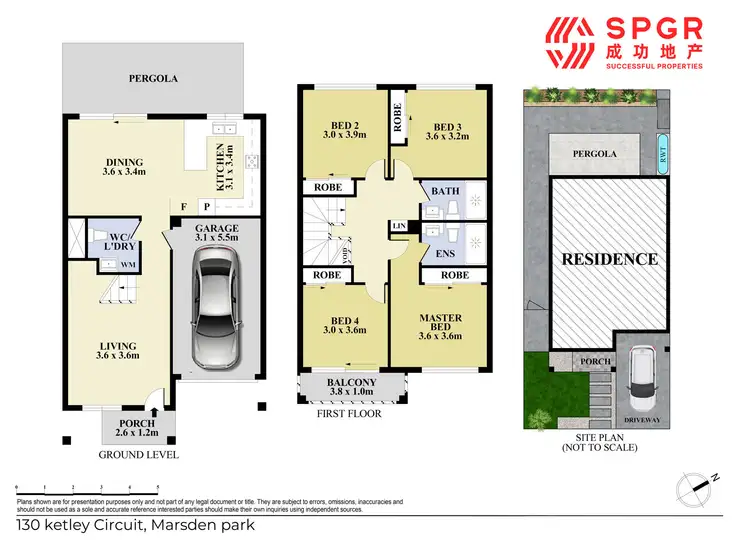 Floorplan of Homely townhouse listing, 130 Ketley Circuit, Marsden Park NSW 2765