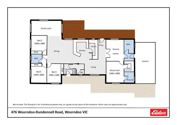 Floorplan of Homely rural property listing, 476 Woorndoo-Dundonnell Road, Woorndoo VIC 3272