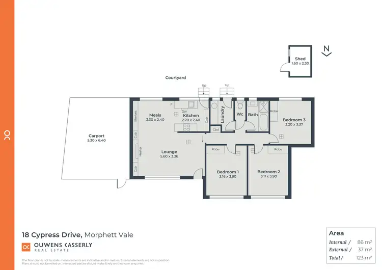 Floorplan of Homely house listing, 18 Cypress Drive, Morphett Vale SA 5162