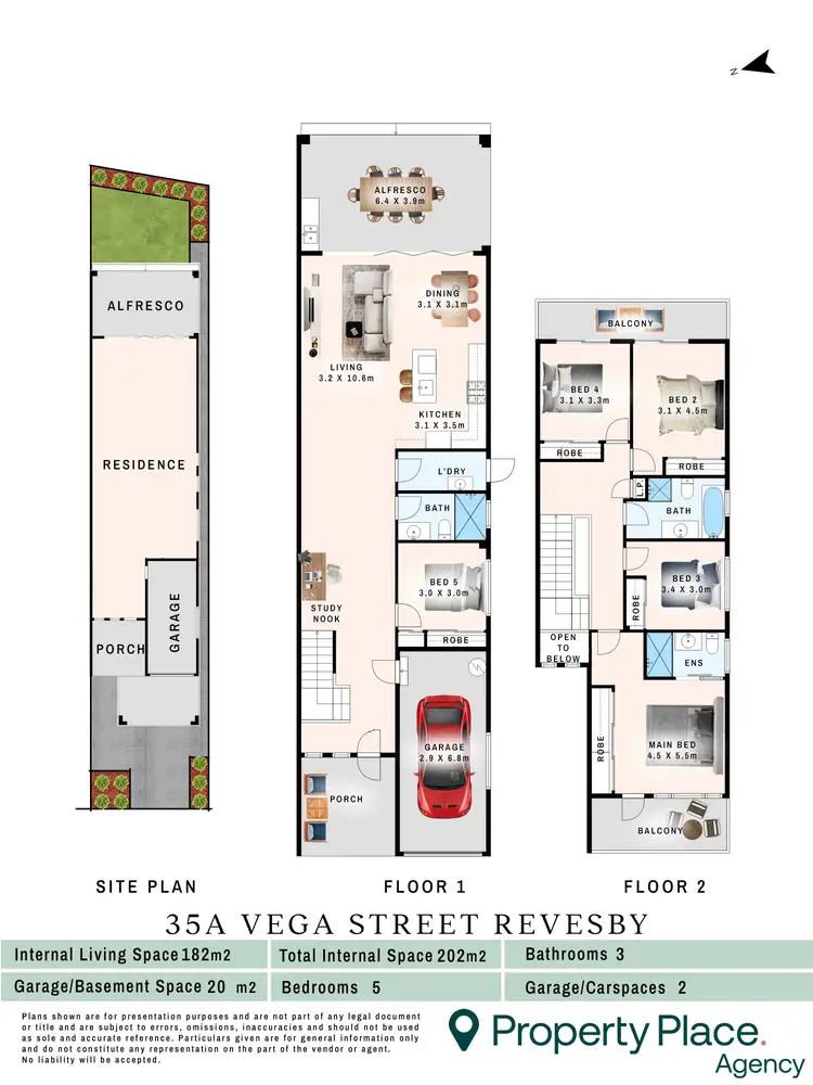 Floorplan of Homely semi-detached listing, 35A Vega Street, Revesby NSW 2212