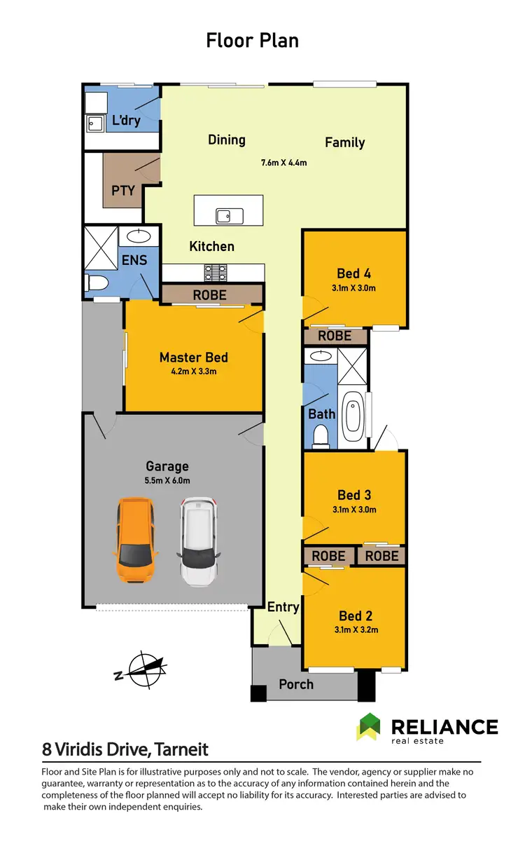 Floorplan of Homely house listing, 8 Viridis Drive, Tarneit VIC 3029