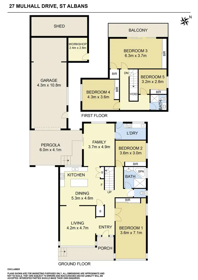 Floorplan of Homely house listing, 27 Mulhall Drive, St Albans VIC 3021