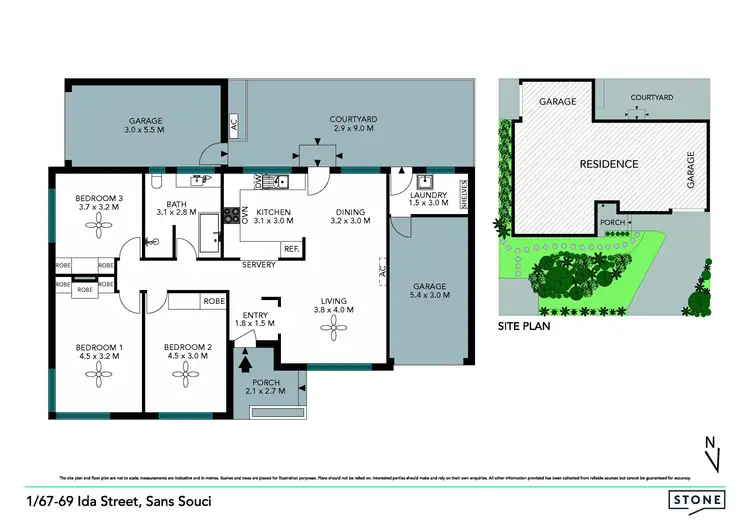 Floorplan of Homely villa listing, 1/67-69 Ida Street, Sans Souci NSW 2219
