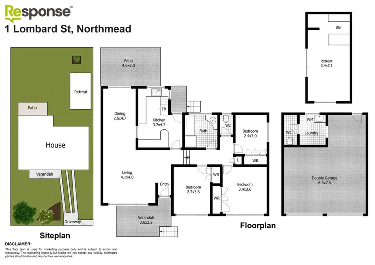 Floorplan of Homely house listing, 1 Lombard Street, Northmead NSW 2152