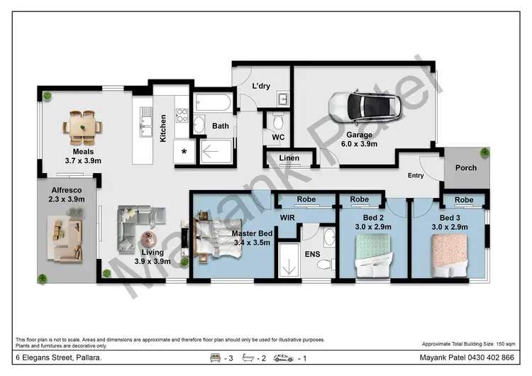 Floorplan of Homely house listing, 6 Elegans Street, Pallara QLD 4110