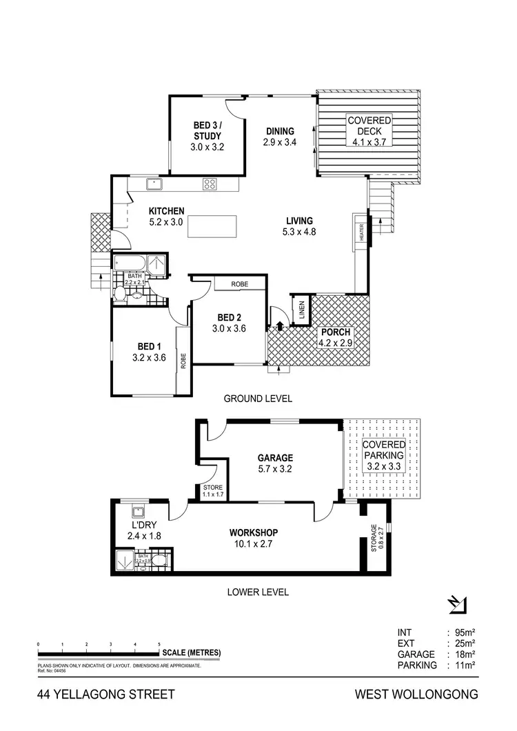 Floorplan of Homely house listing, 44 Yellagong Street, West Wollongong NSW 2500