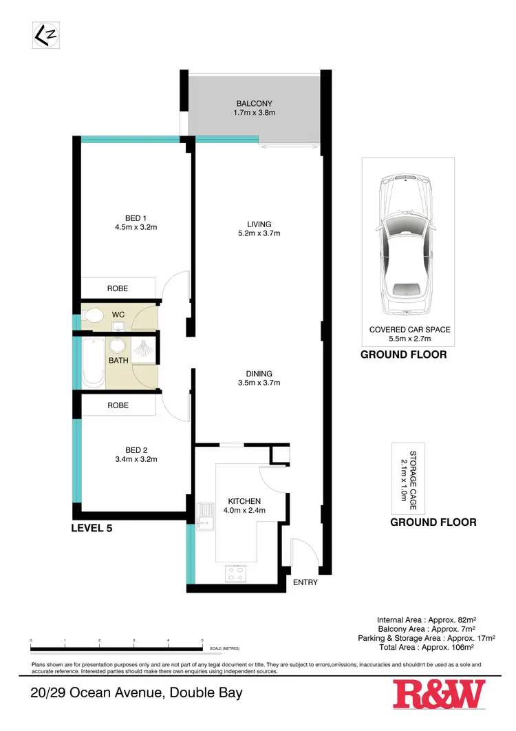 Floorplan of Homely apartment listing, 20/29 Ocean Avenue, Double Bay NSW 2028