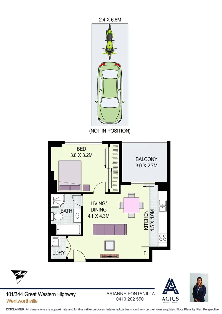 Floorplan of Homely unit listing, 101/344 Great Western Highway, Wentworthville NSW 2145