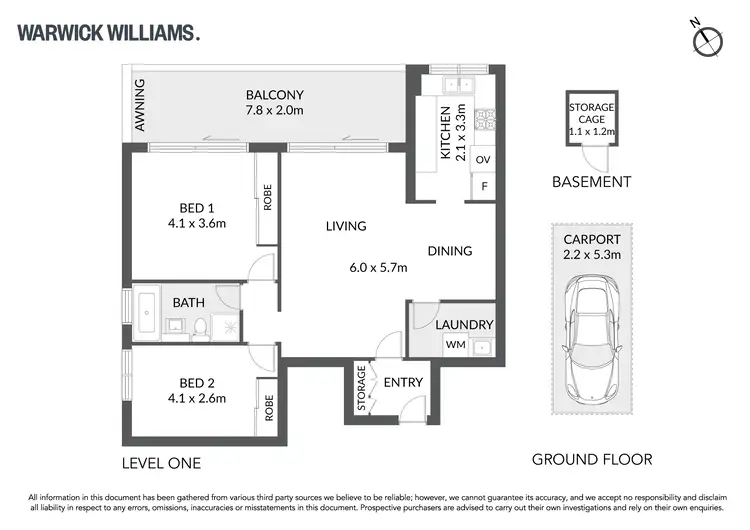 Floorplan of Homely apartment listing, 2/3a Bortfield Drive, Chiswick NSW 2046