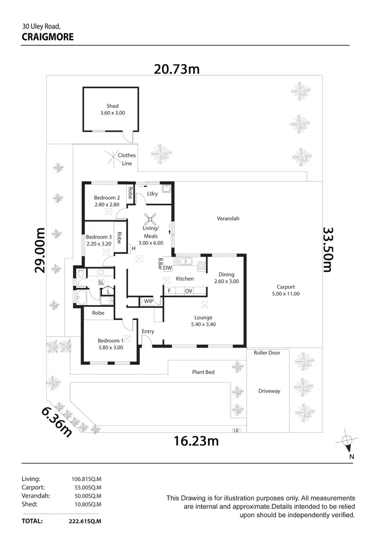 Floorplan of Homely house listing, 30 Uley Road, Craigmore SA 5114