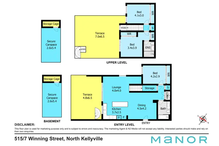 Floorplan of Homely unit listing, 515/7-9 Winning Street, North Kellyville NSW 2155