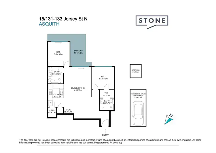 Floorplan of Homely apartment listing, 15/131-133 Jersey Street, Asquith NSW 2077