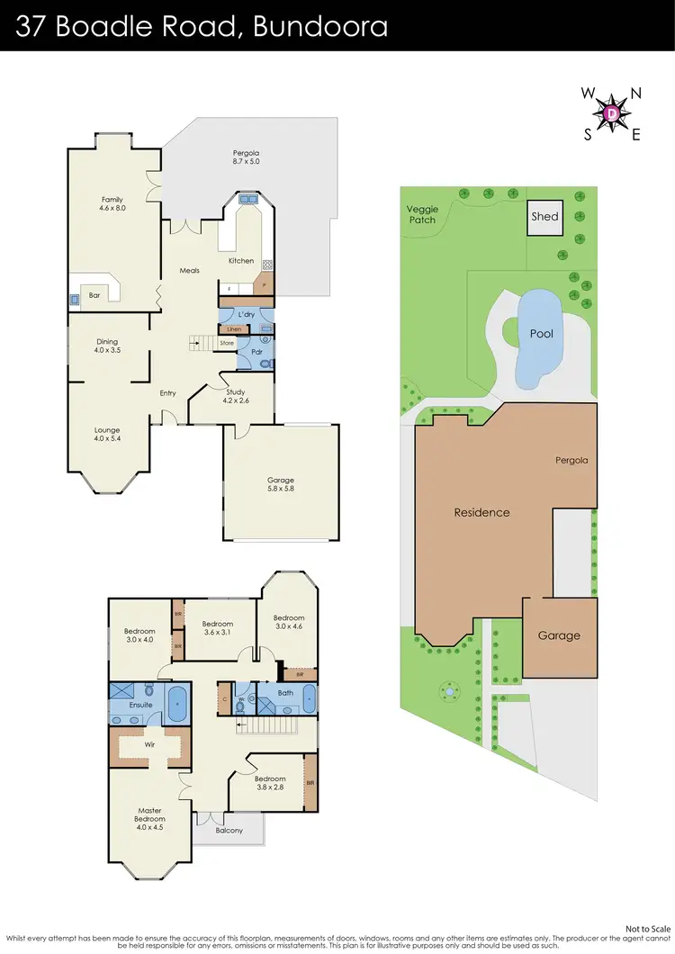 Floorplan of Homely house listing, 37 Boadle Road, Bundoora VIC 3083