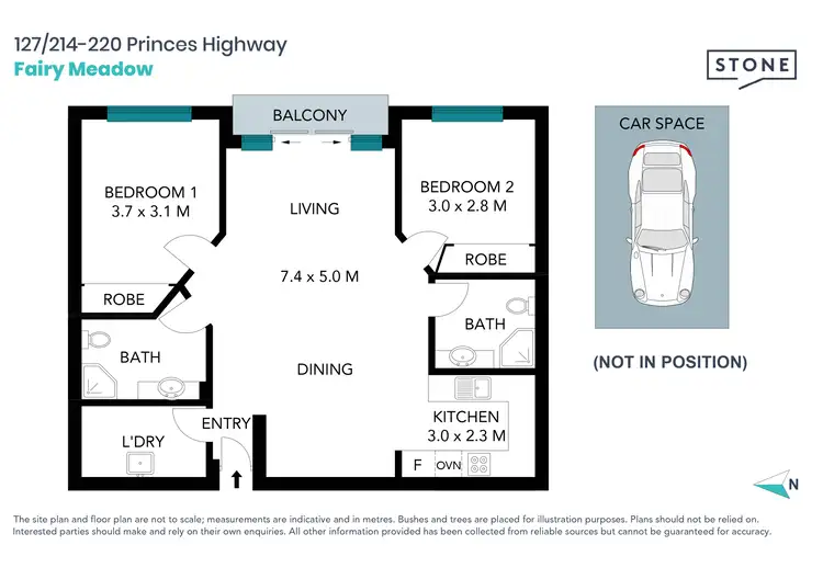Floorplan of Homely apartment listing, 127/214-220 Princes Highway, Fairy Meadow NSW 2519