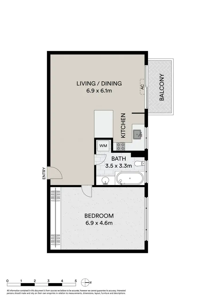 Floorplan of Homely apartment listing, 15/400 Barkly Street, Elwood VIC 3184