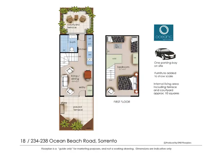 Floorplan of Homely house listing, 18/234 Ocean Beach Road, Sorrento VIC 3943