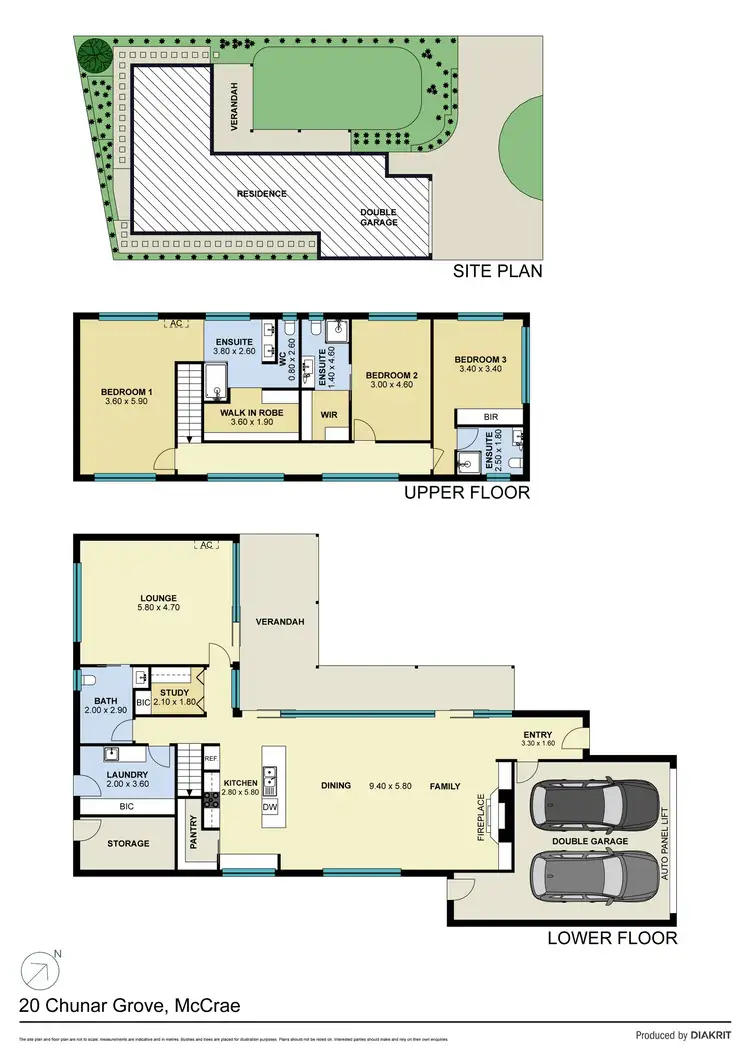Floorplan of Homely house listing, 20 Chunar Grove, Mccrae VIC 3938