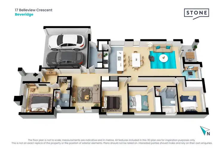 Floorplan of Homely house listing, 17 Belleview Crescent, Beveridge VIC 3753