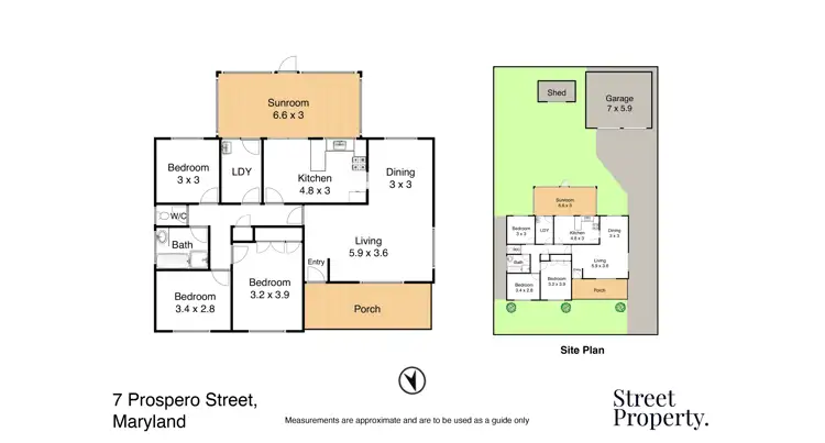 Floorplan of Homely house listing, 7 Prospero Street, Maryland NSW 2287