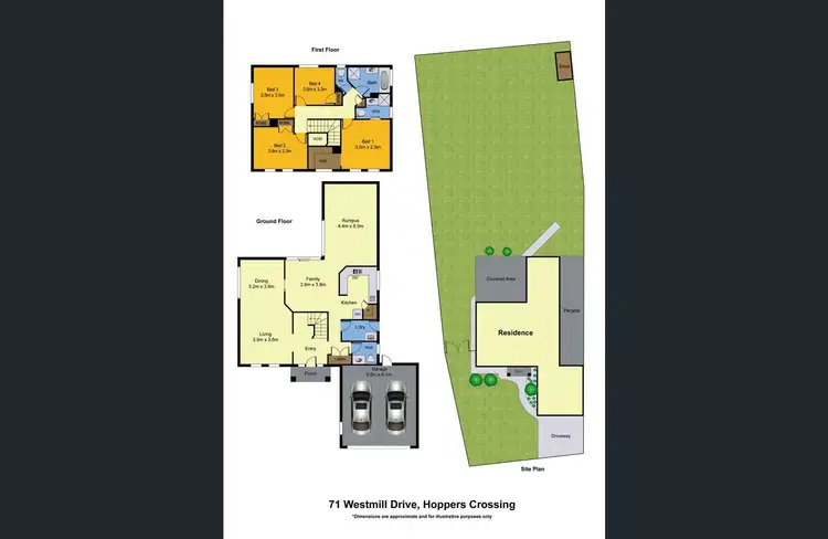 Floorplan of Homely house listing, 71 Westmill Drive, Hoppers Crossing VIC 3029