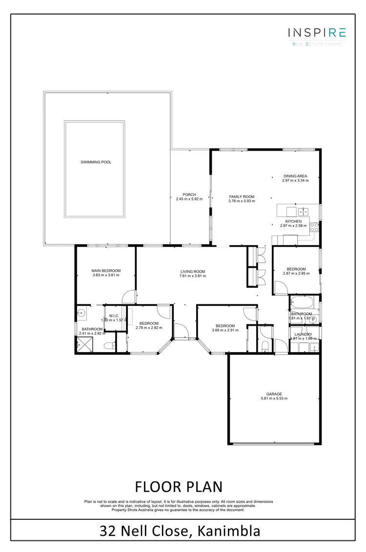 Floorplan of Homely house listing, 32 Nell Close, Kanimbla QLD 4870