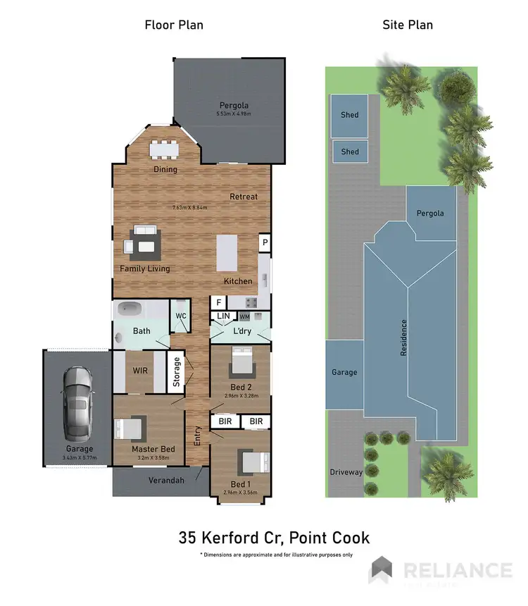 Floorplan of Homely house listing, 35 Kerford Crescent, Point Cook VIC 3030