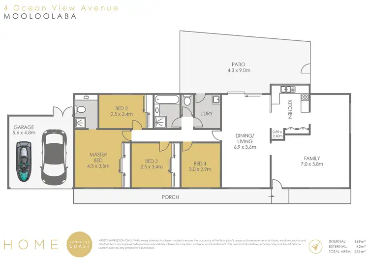 Floorplan of Homely house listing, 4 Ocean View Avenue, Mooloolaba QLD 4557