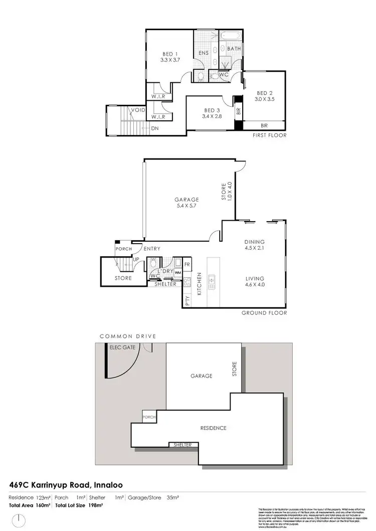 Floorplan of Homely townhouse listing, 469C Karrinyup Road, Innaloo WA 6018