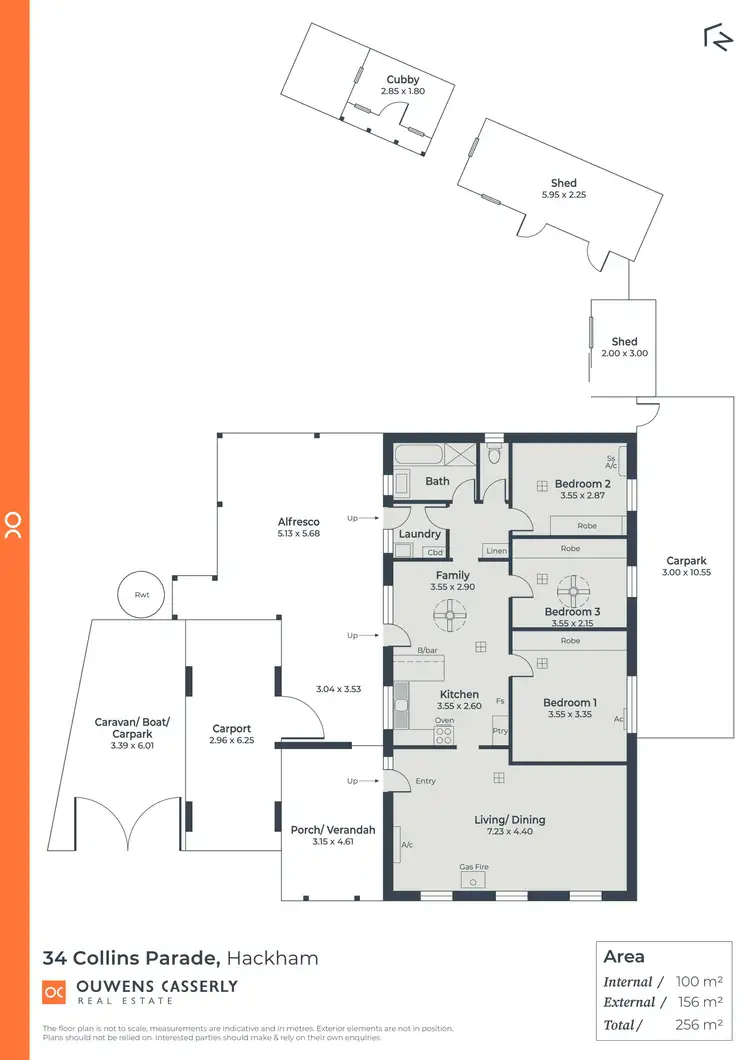 Floorplan of Homely house listing, 34 Collins Parade, Hackham SA 5163