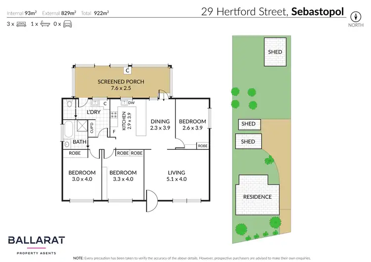 Floorplan of Homely house listing, 29 Hertford Street, Sebastopol VIC 3356