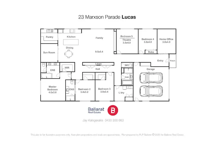 Floorplan of Homely house listing, 23 Marxsen Parade, Lucas VIC 3350