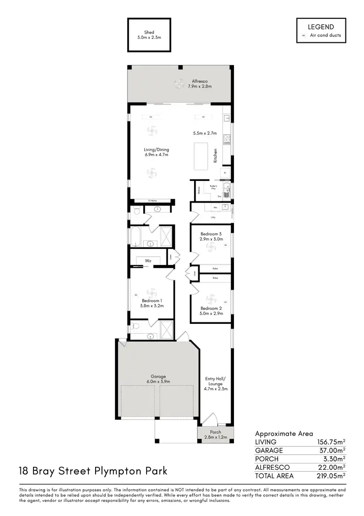 Floorplan of Homely house listing, 18 Bray Street, Plympton Park SA 5038
