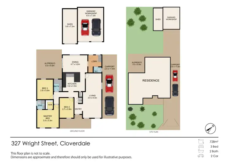 Floorplan of Homely house listing, 327 Wright Street, Cloverdale WA 6105