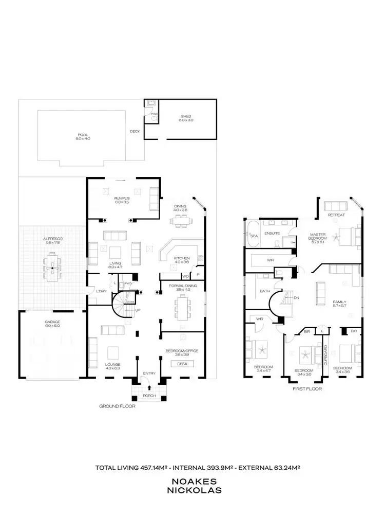 Floorplan of Homely house listing, 5 Caroline Drive, Allenby Gardens SA 5009