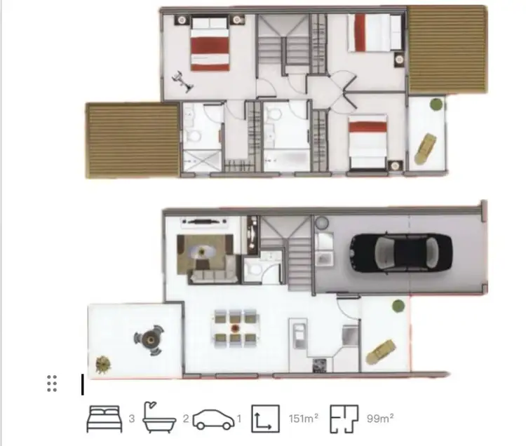 Floorplan of Homely townhouse listing, 4/12 Joyce Street, Coopers Plains QLD 4108