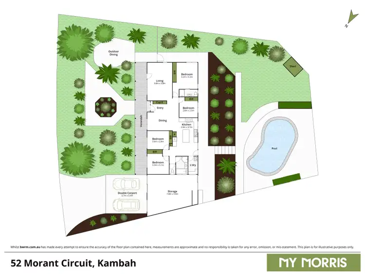 Floorplan of Homely house listing, 52 Morant Circuit, Kambah ACT 2902